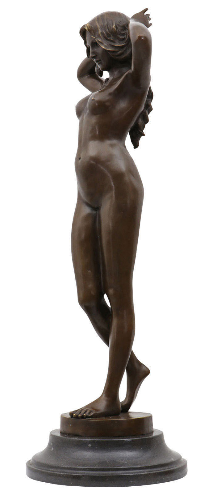 Bronzeskulptur Frau Erotik erotische Kunst Antik-Stil Bronze Figur Statue 78cm