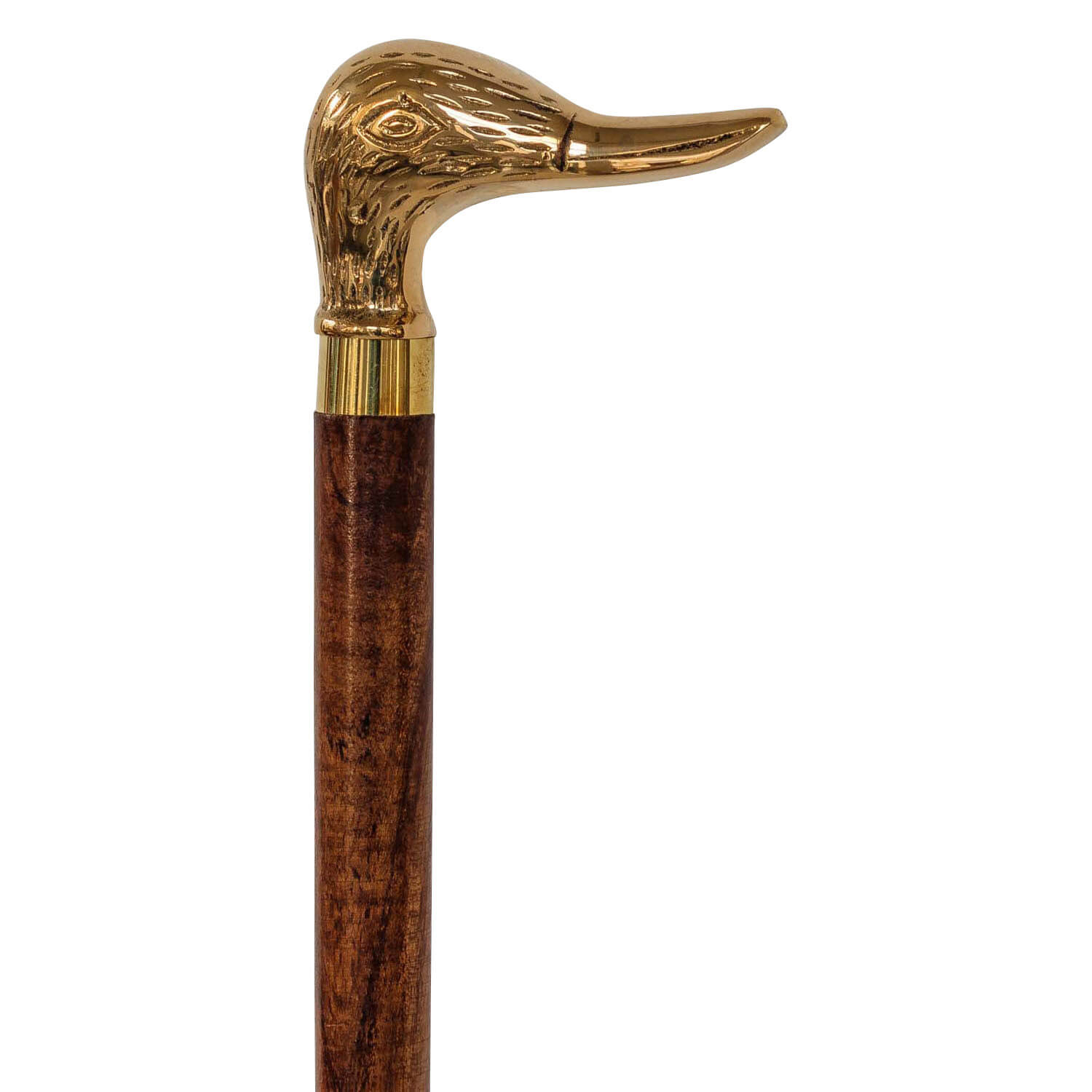 Schuhanzieher Schuhlöffel Messing Vogel gold im Antik-Stil - 48cm