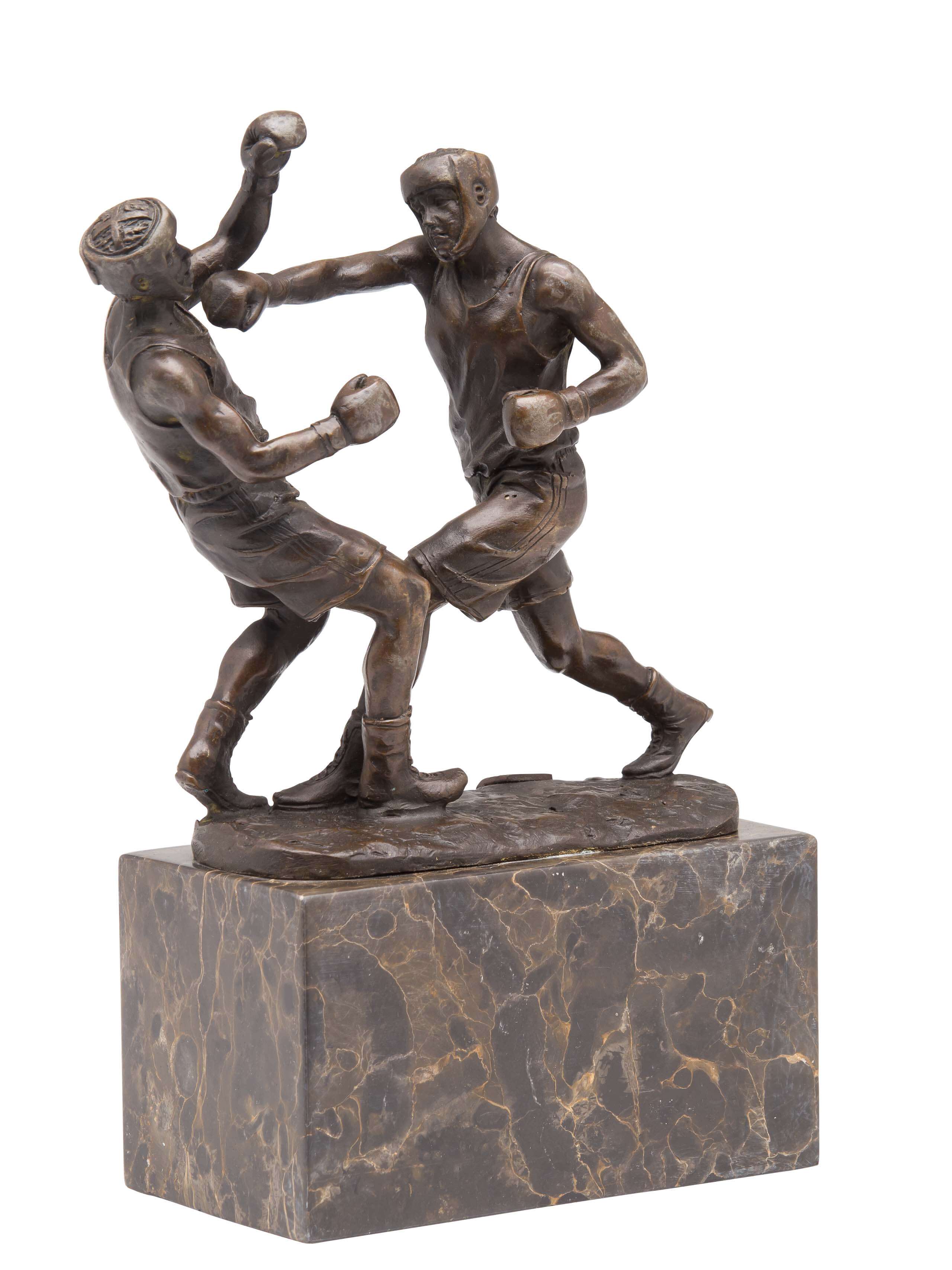 BRONZEFIGUR BOXEN BOXER BRONZE TROPHÄE SKULPTUR FIGUR POKAL
