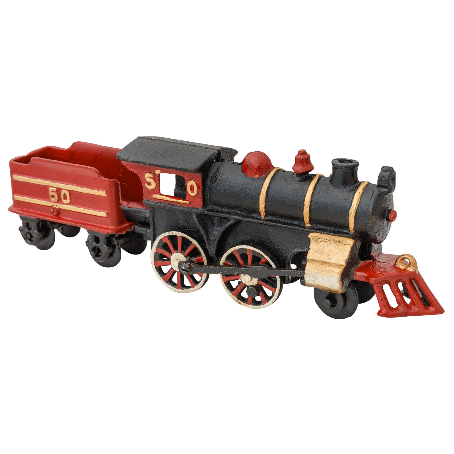 Modellbahn Eisenbahn Lok Anhänger Zug Gusseisen Antik Stil 29cm