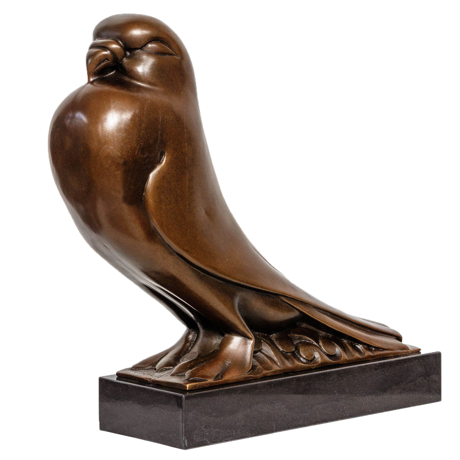 Bronzeskulptur Taube Vogel Antik-Stil Bronze Figur Skulptur Statue 33cm