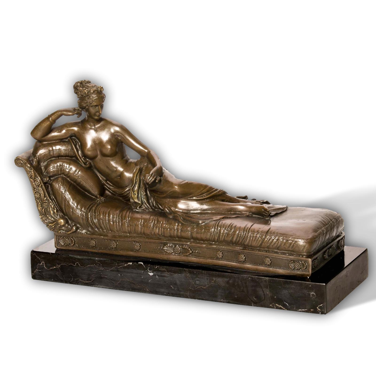 BRONZESKULPTUR VENUS VON CANOVA  BRONZE MARMOR SKULPTUR FIGUR BRONZEFIGUR