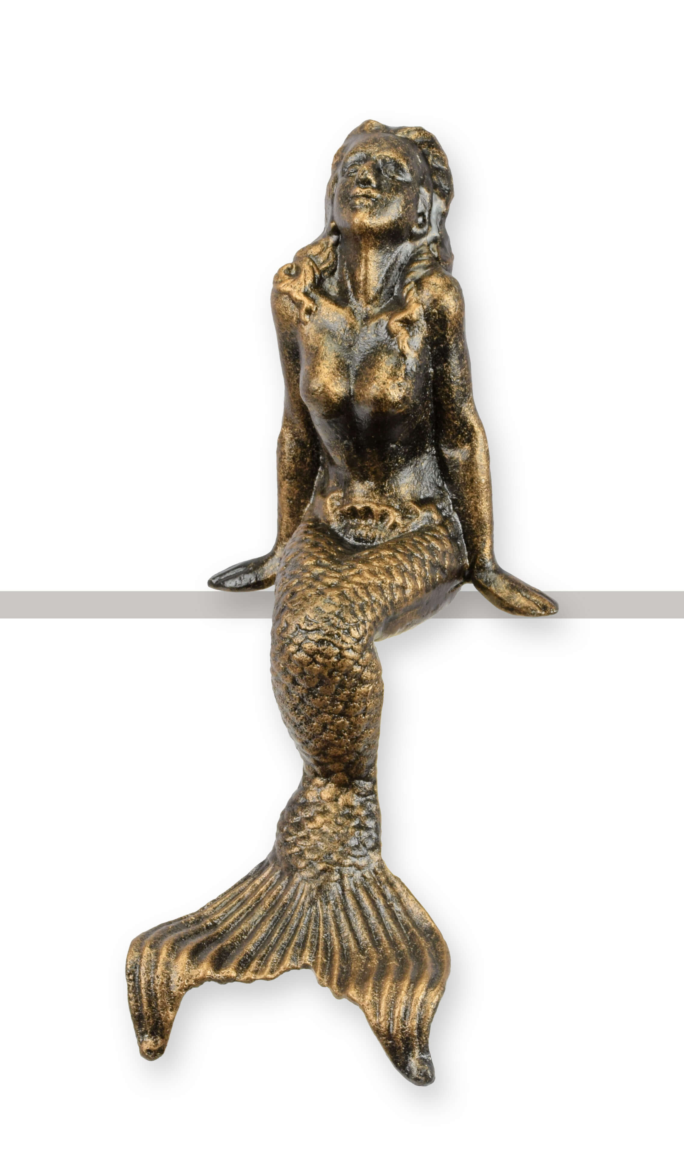 Meerjungfrau, Statue, Bronze, Brunnenfigur, Skulptur