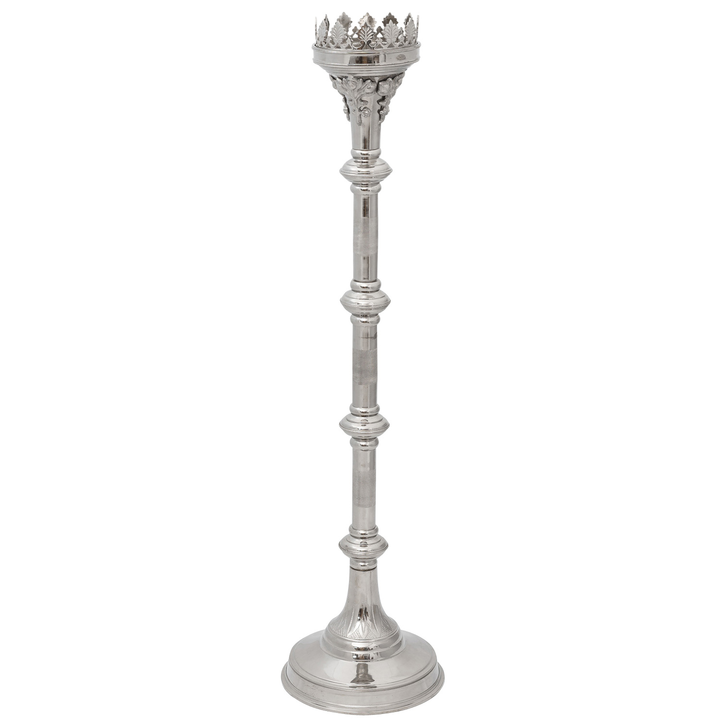 Kerzenleuchter 102cm Altarleuchter Kerzenständer Kirche Altar Antik-Stil silber