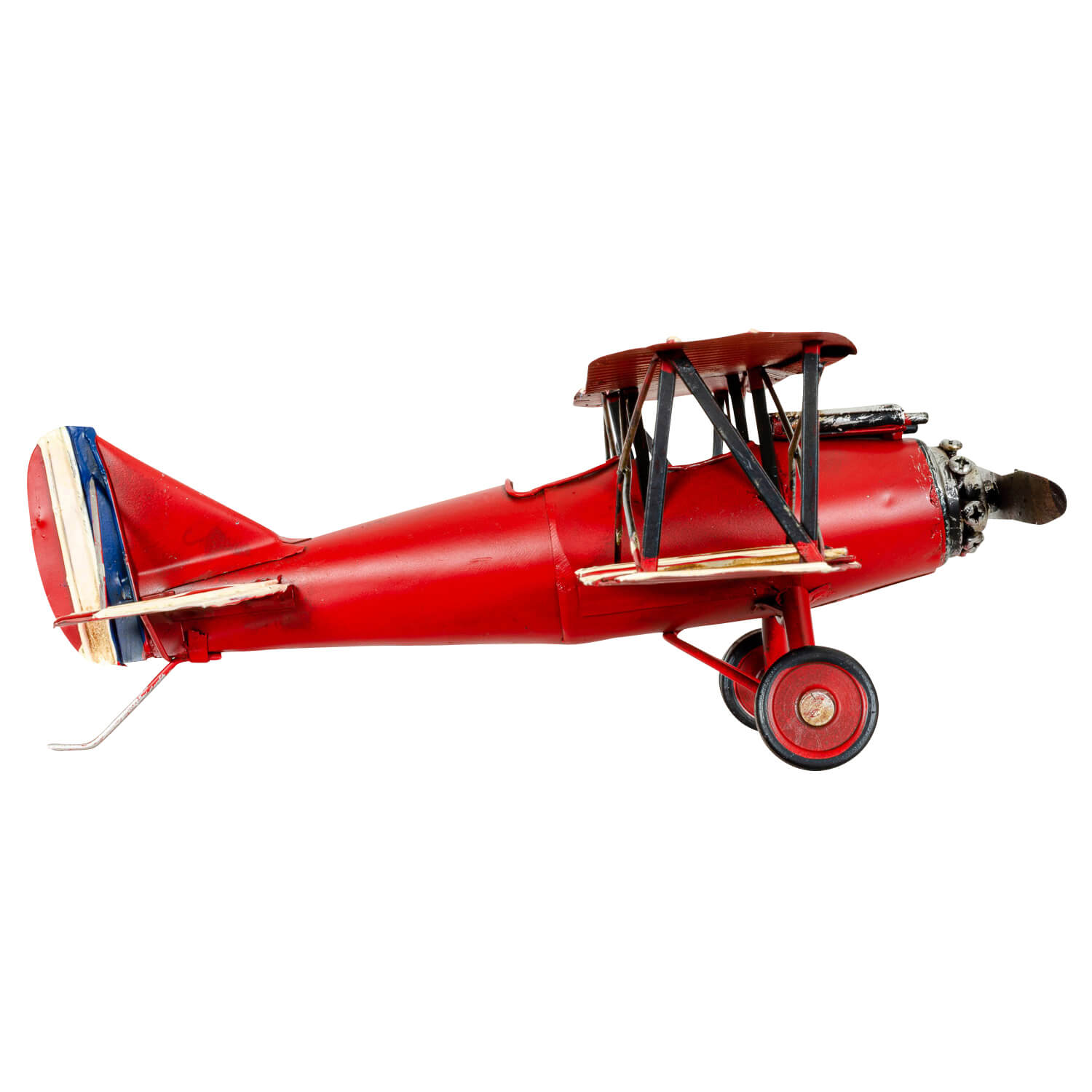 Modellflugzeug japanisches Flugzeug Doppeldecker Modell Metall Antik-Stil - 33cm