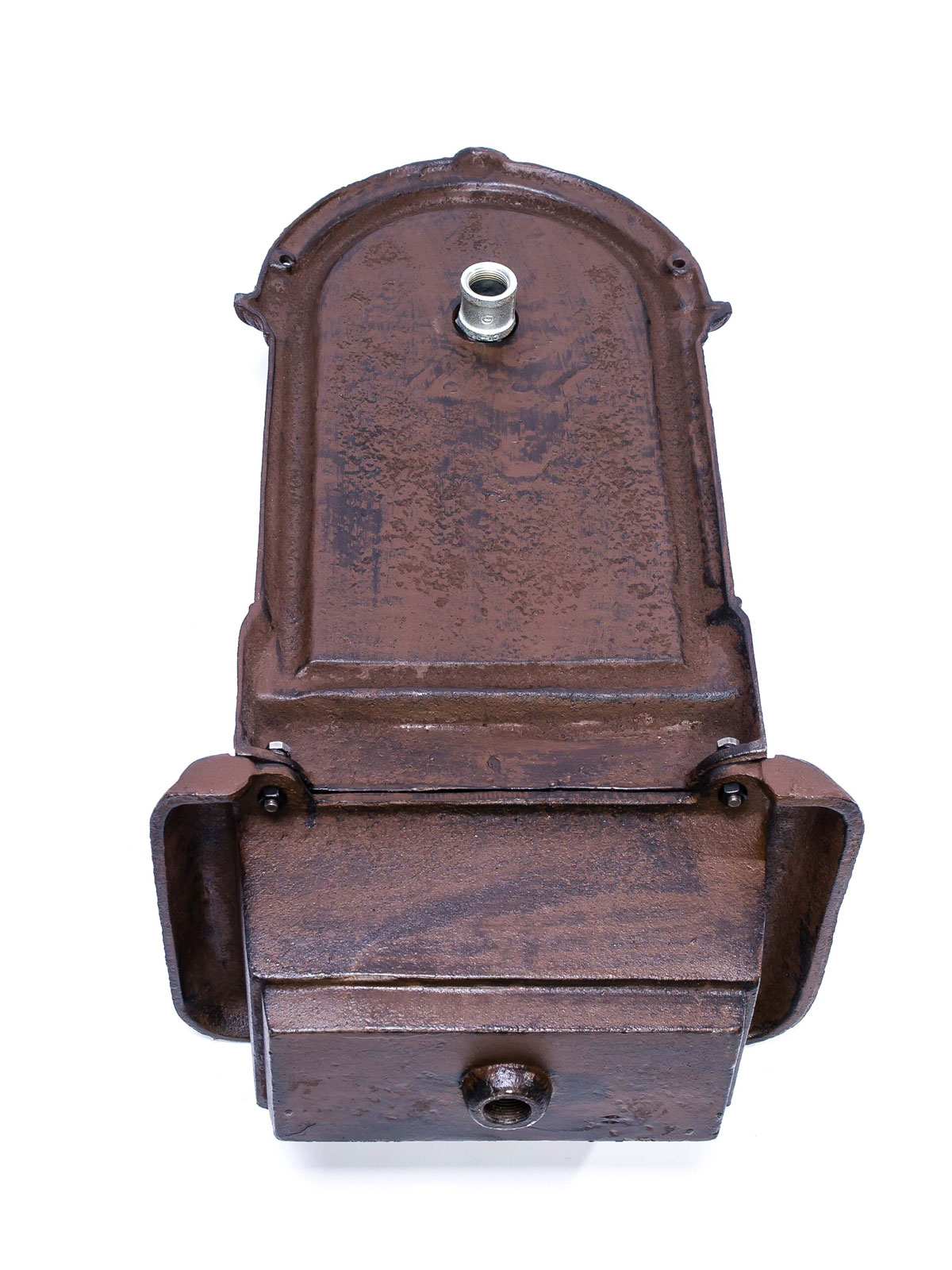 Brunnen 66cm Waschbecken Eisen Braun Wandbrunnen Garten antik Stil fountain