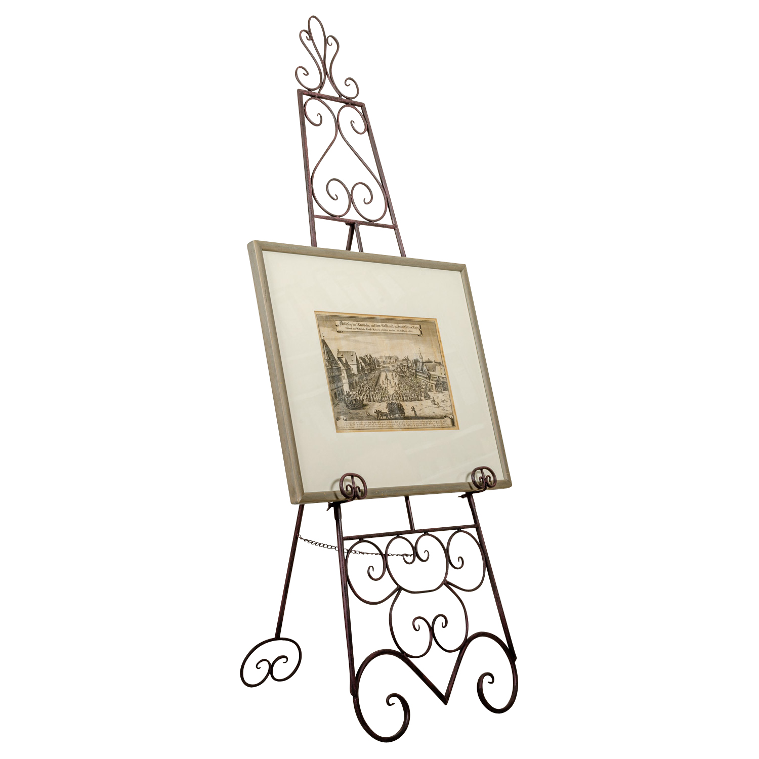 Staffelei 152cm Bilderständer Aufsteller Nostalgie Eisen Antik-Stil schwarz