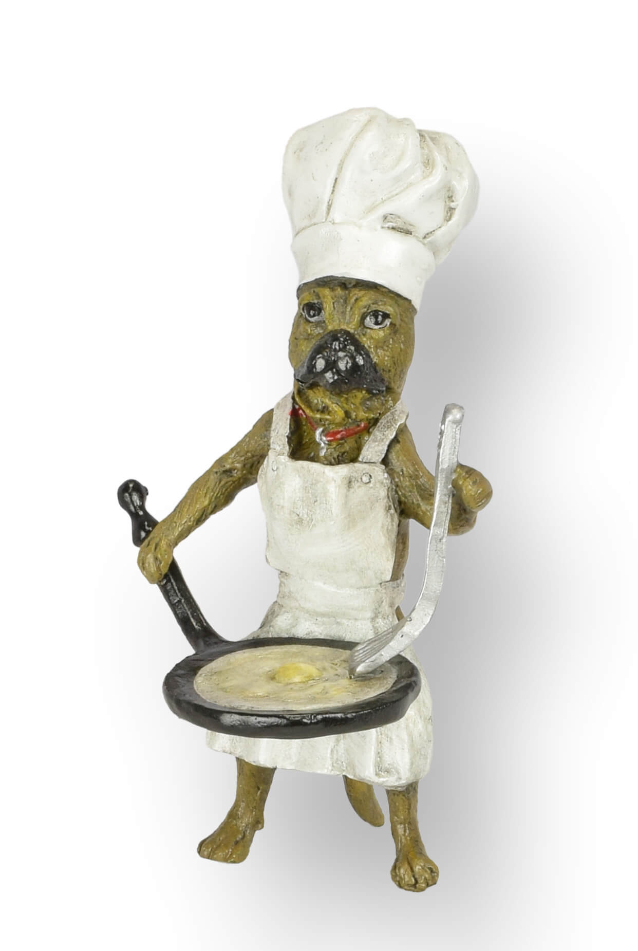 Koch, Hund, Küchengerät, Pfanne, Figur