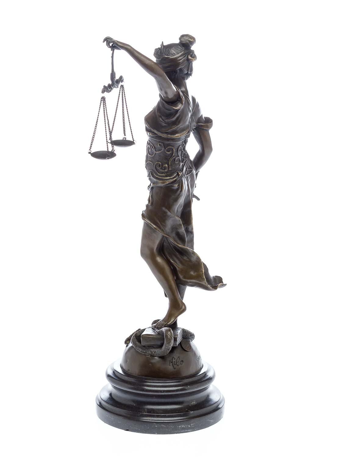 Bronzeskulptur Justitia Justizia Bronze Figur Skulptur 45cm sculpture justice