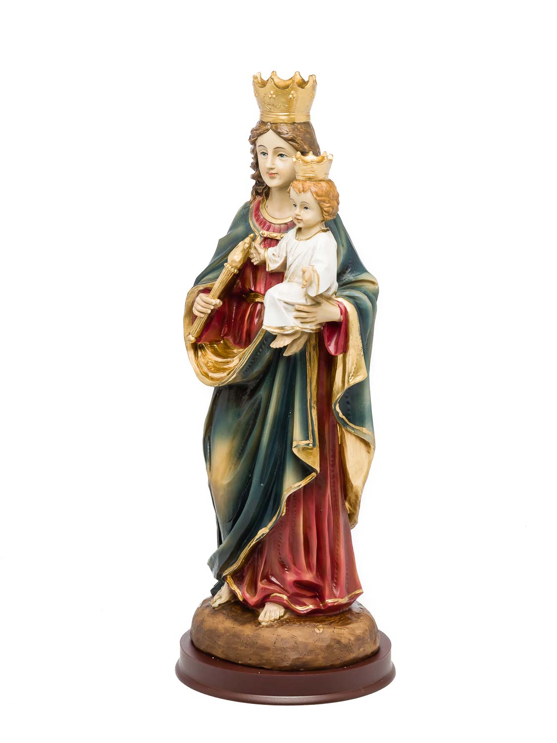 Heiligenfigur Maria mit Jesus Kind 31cm Skulptur Statue Figur Madonna sculpture