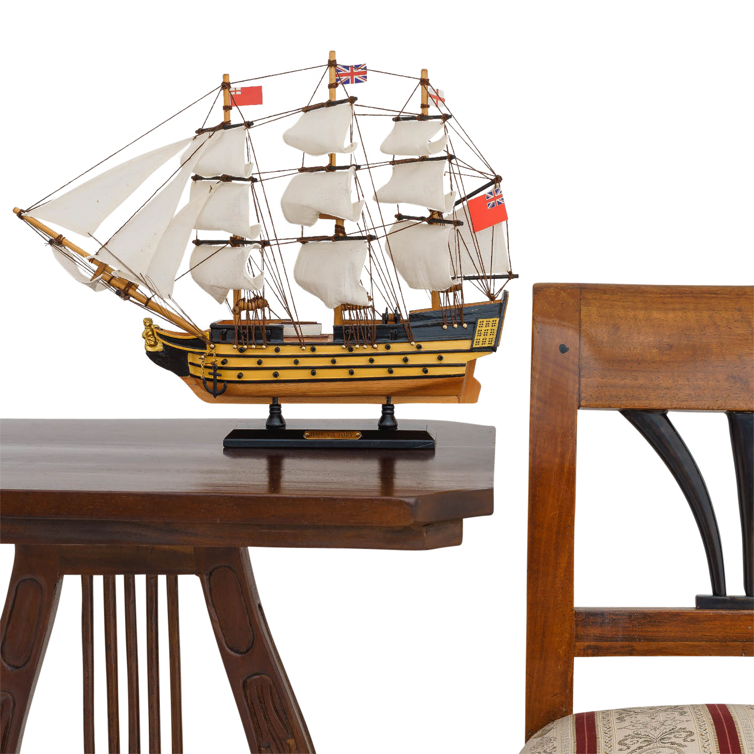 Modellschiff HMS Victory Schiff Segelschiff Maritim Deko Antik-Stil kein BausatzModellschiff HMS Victory Schiff Segelschiff Maritim Deko Antik-Stil kein Bausatz