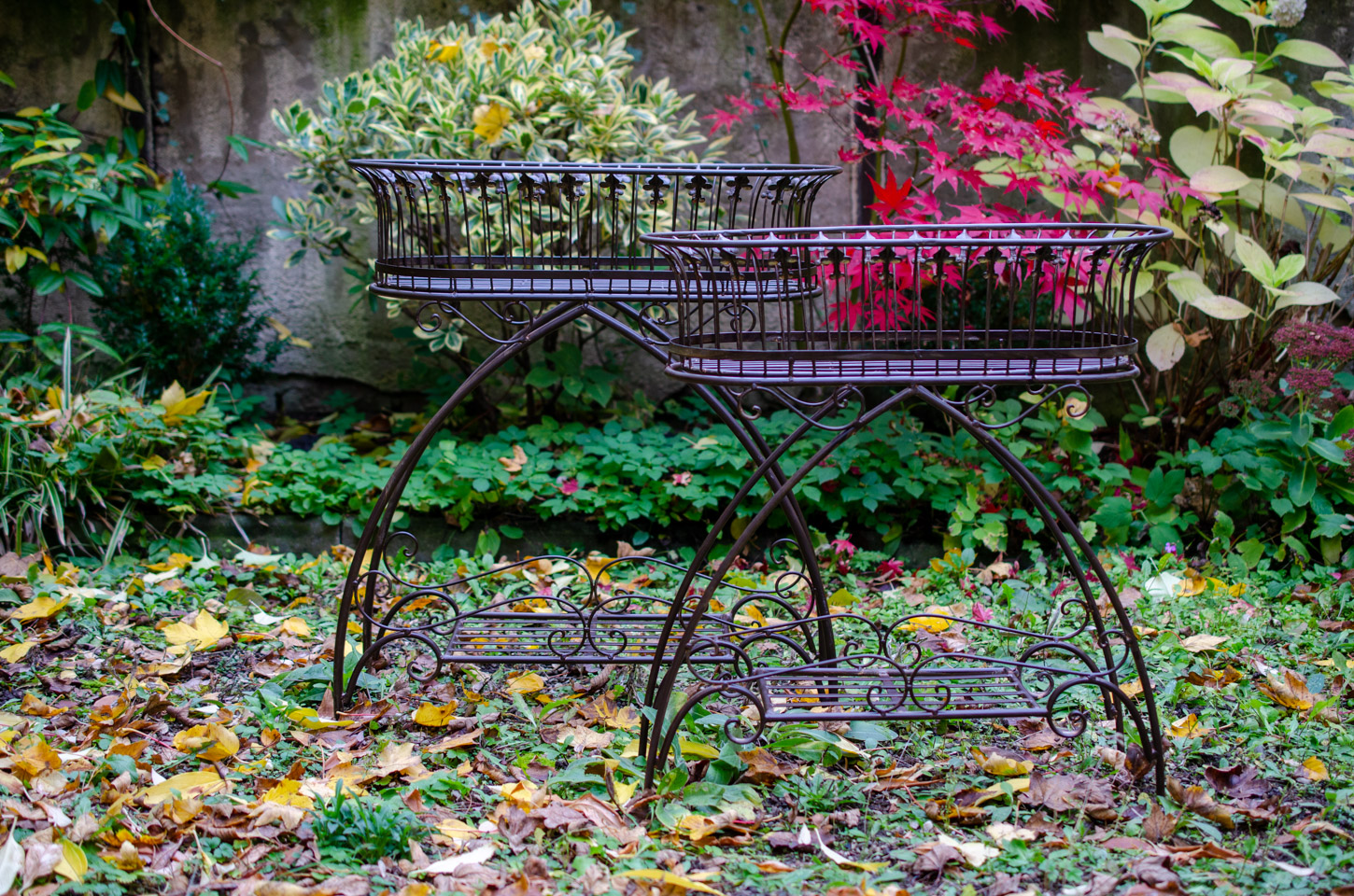 Paar Pflanzengefäß Pflanzbehälter Blumengefäß Pflanzkübel Antik-Stil braun