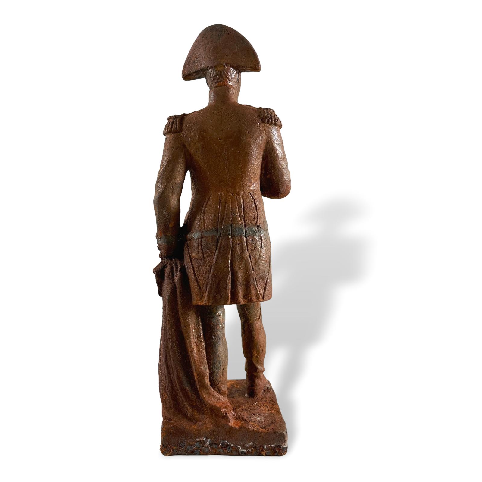 Skulptur Napoleon Garten Figur Statue Eisen Rost Dekoration 57cm Antik-Stil