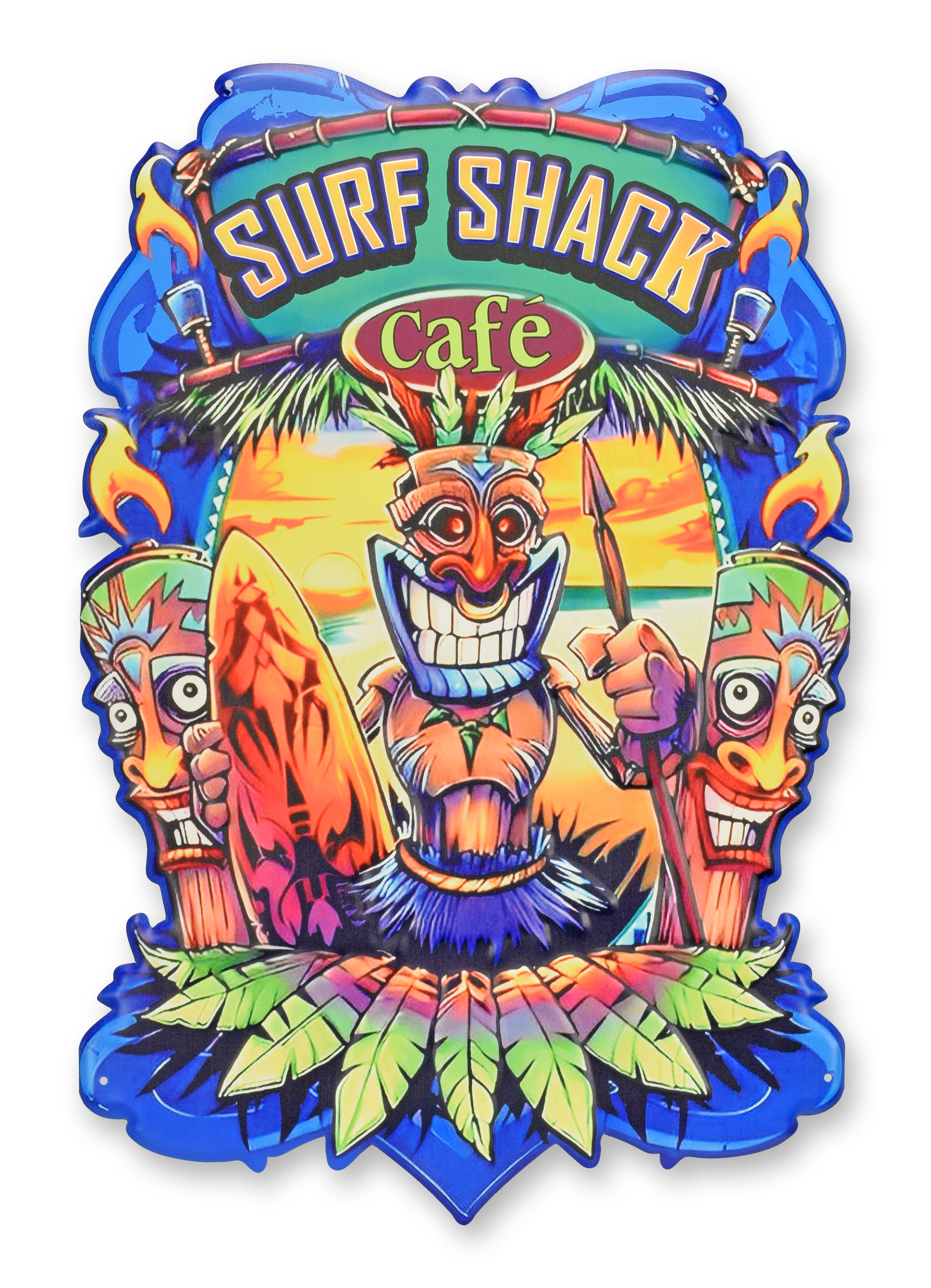 Blechschild  Surfshack Cafe Bar Replikat Retro Design Dekoration