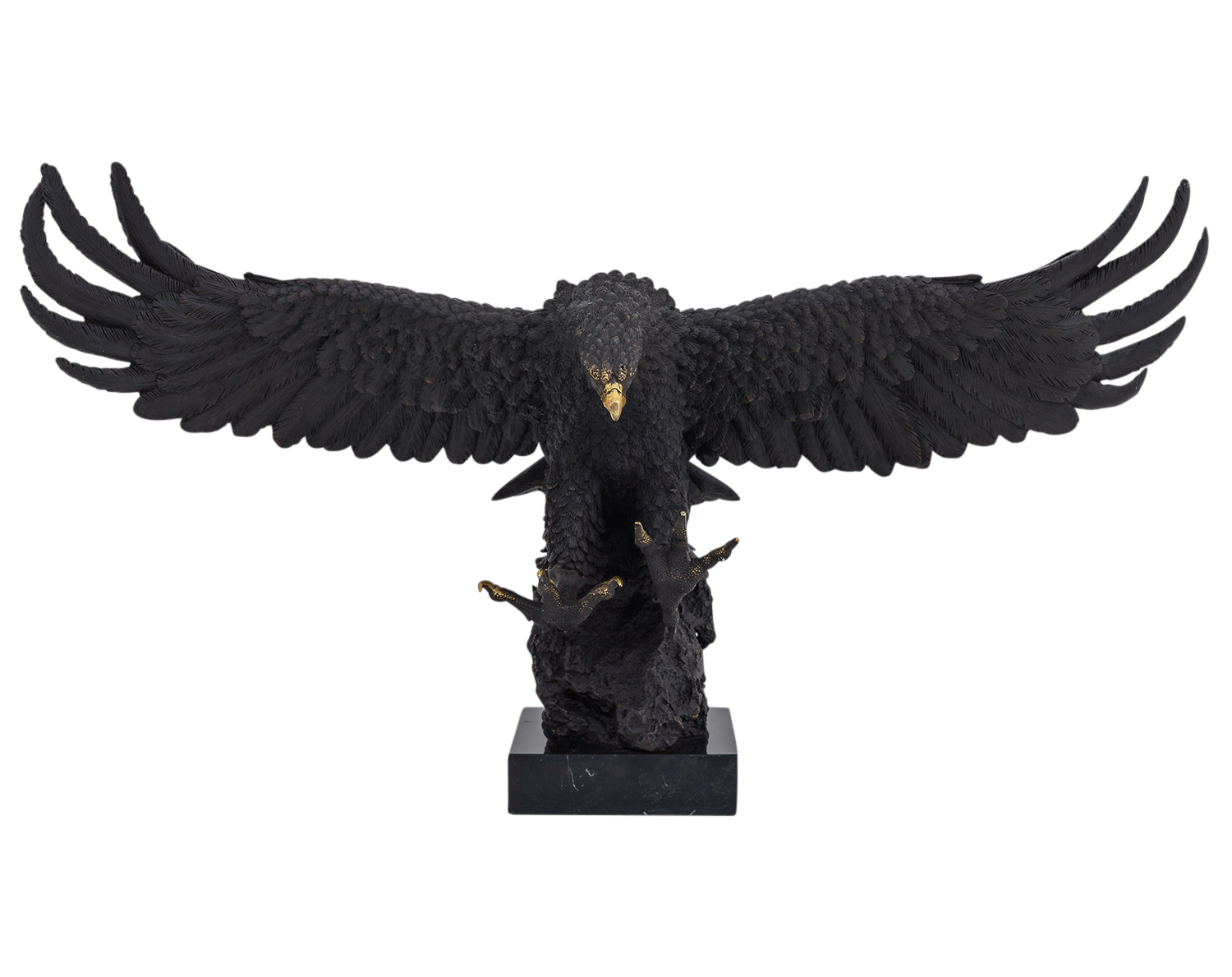 Bronzeskulptur Adler Bronze Figur Statue Skulptur Dekoration Antik-Stil 73cm