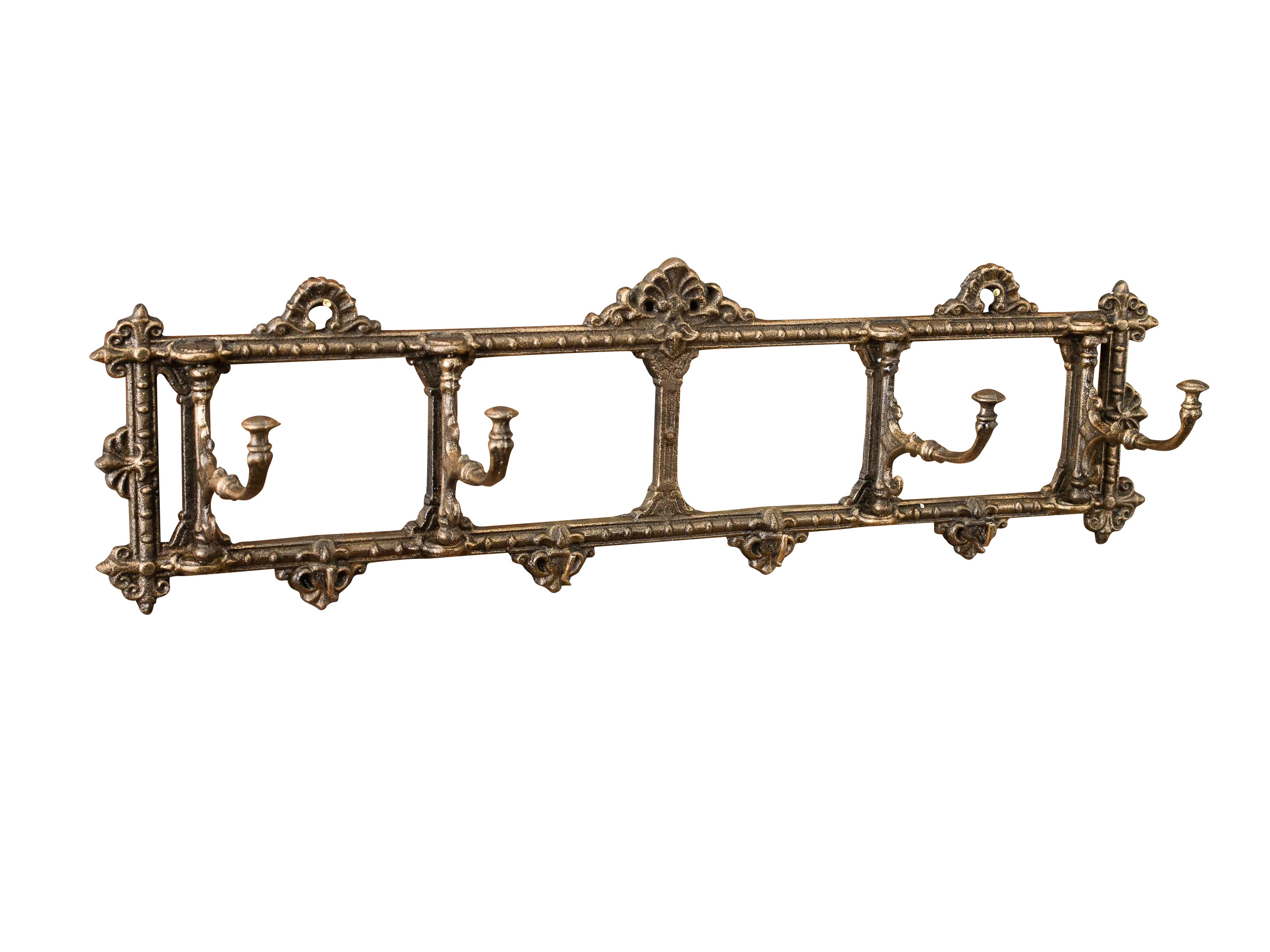 2013-11-30_Auktionshaus_07556d4708f0f4c4 WANDGARDEROBE GARDEROBE JUGENDSTIL ANTIK STIL 63CM X 18CM BRONZEFARBEN BRAUN