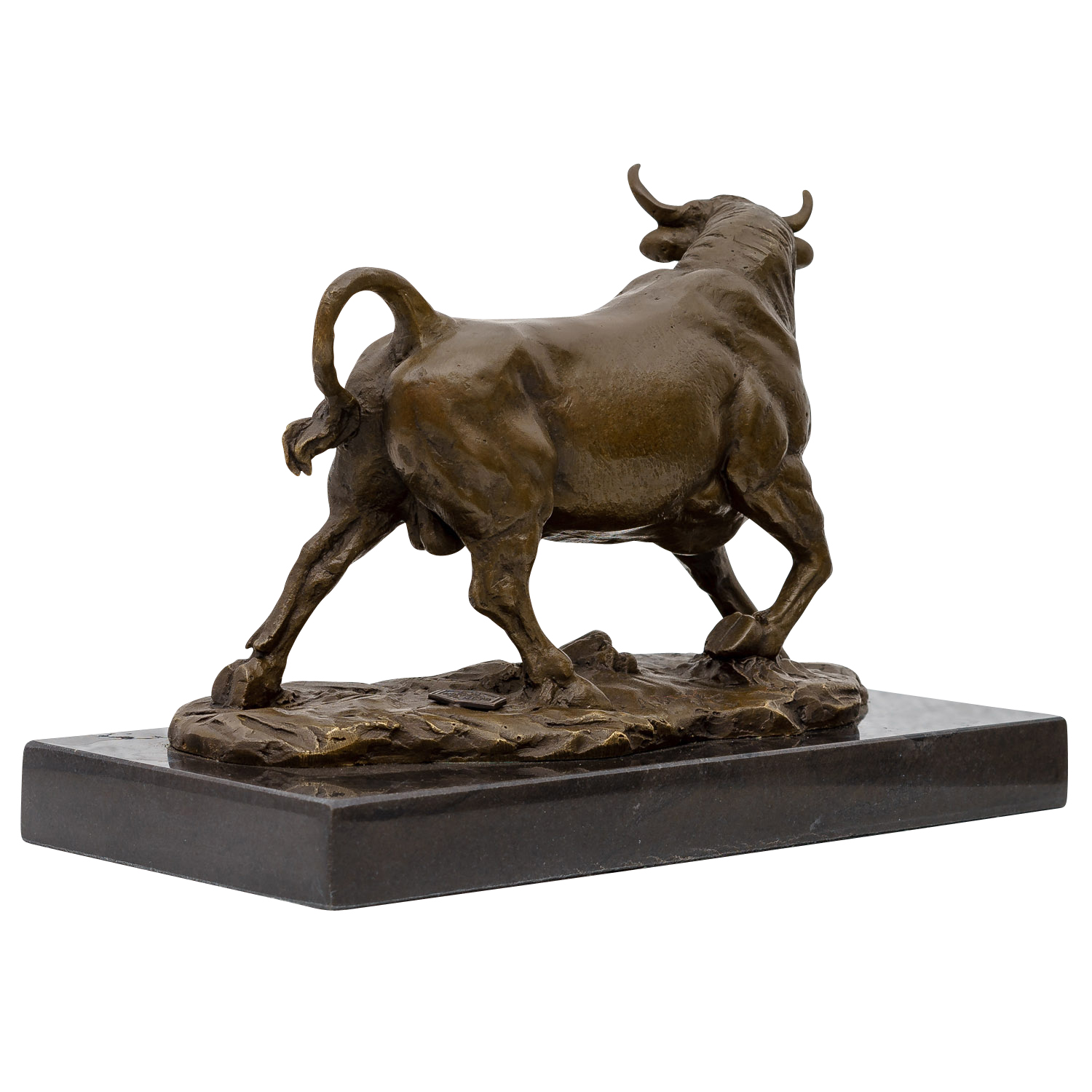 Bronzeskulptur Bronze Stier Figur Bronzefigur Statue Skulptur Antik-Stil 21cm