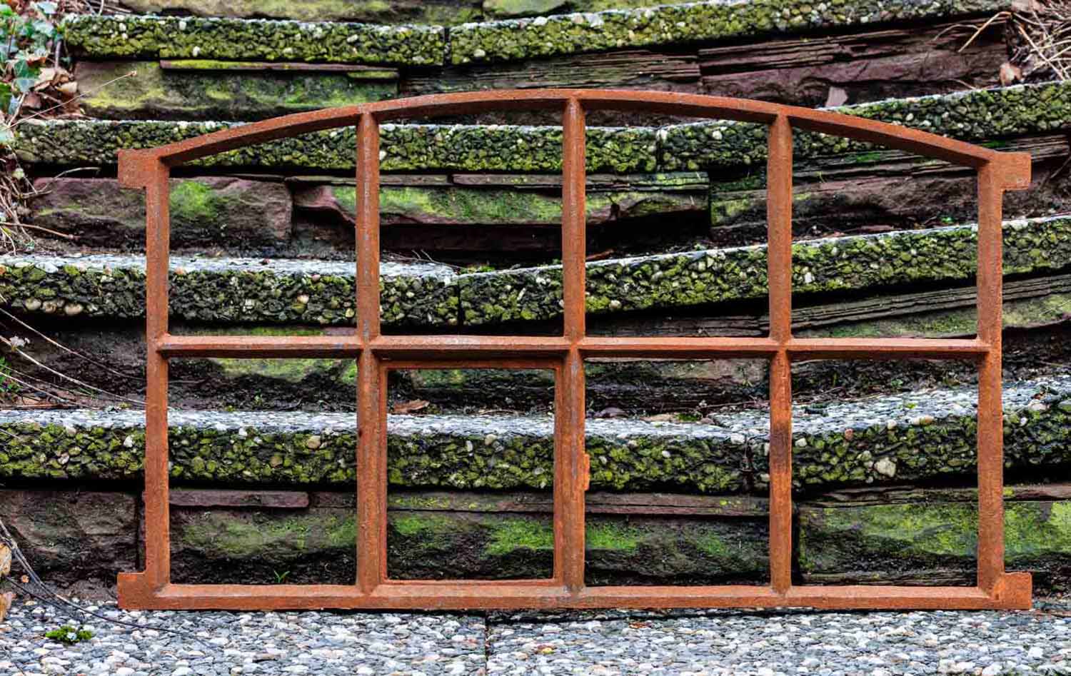 Fenster zum Öffnen Rost Stallfenster Eisenfenster Eisen 74cm Antik-Stil (e)