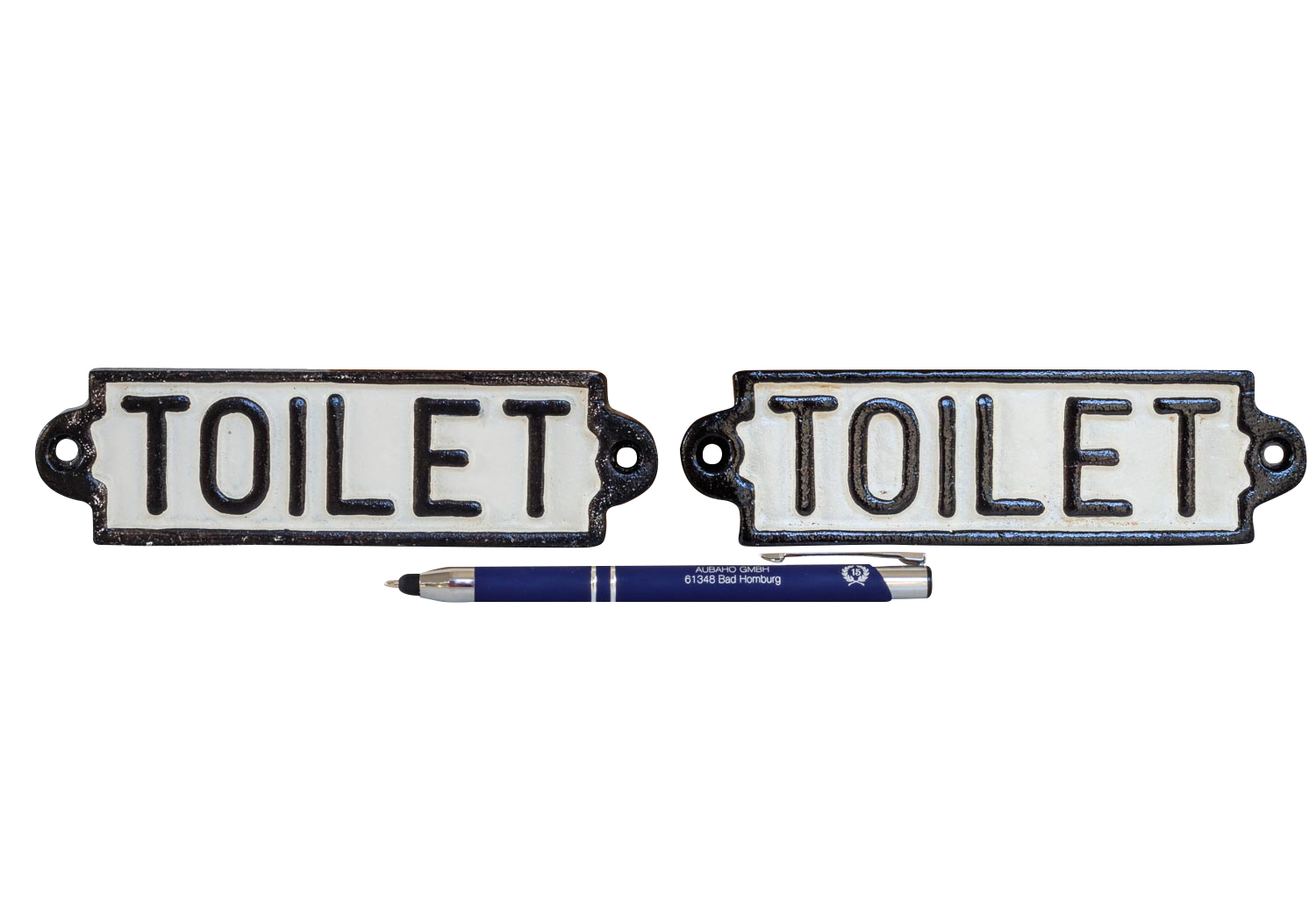 2x Nostalgie Türschilder Schild Toilet Toilette Gäste WC 16cm Eisen Antik-Stil