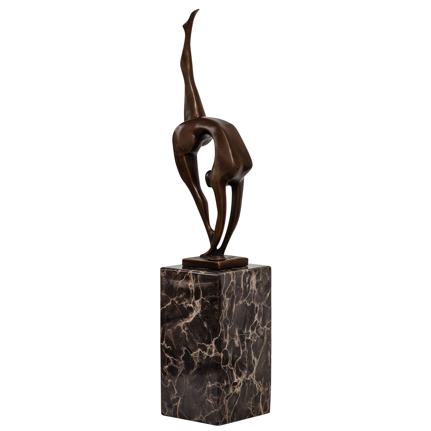 Bronzeskulptur Frau Schlangenmensch im Antik-Stil Bronze Figur Statue 36cm