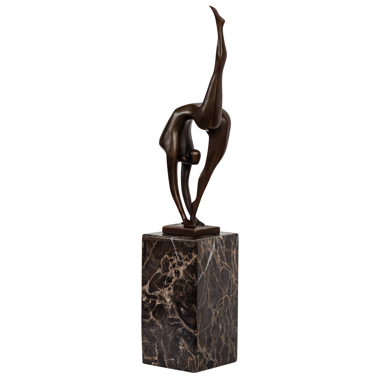 Bronzeskulptur Frau Schlangenmensch im Antik-Stil Bronze Figur Statue 36cm