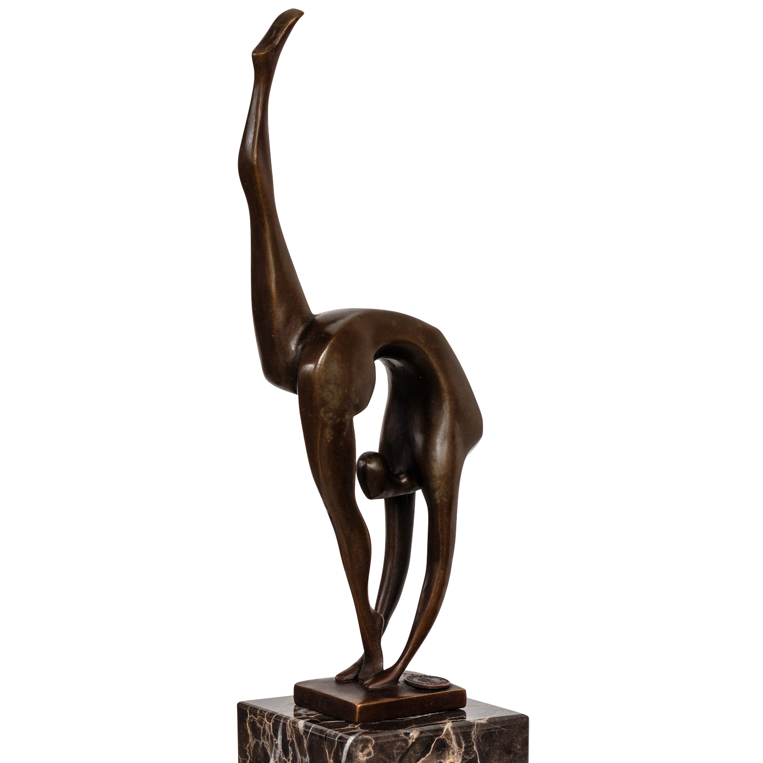 Bronzeskulptur Frau Schlangenmensch im Antik-Stil Bronze Figur Statue 36cm