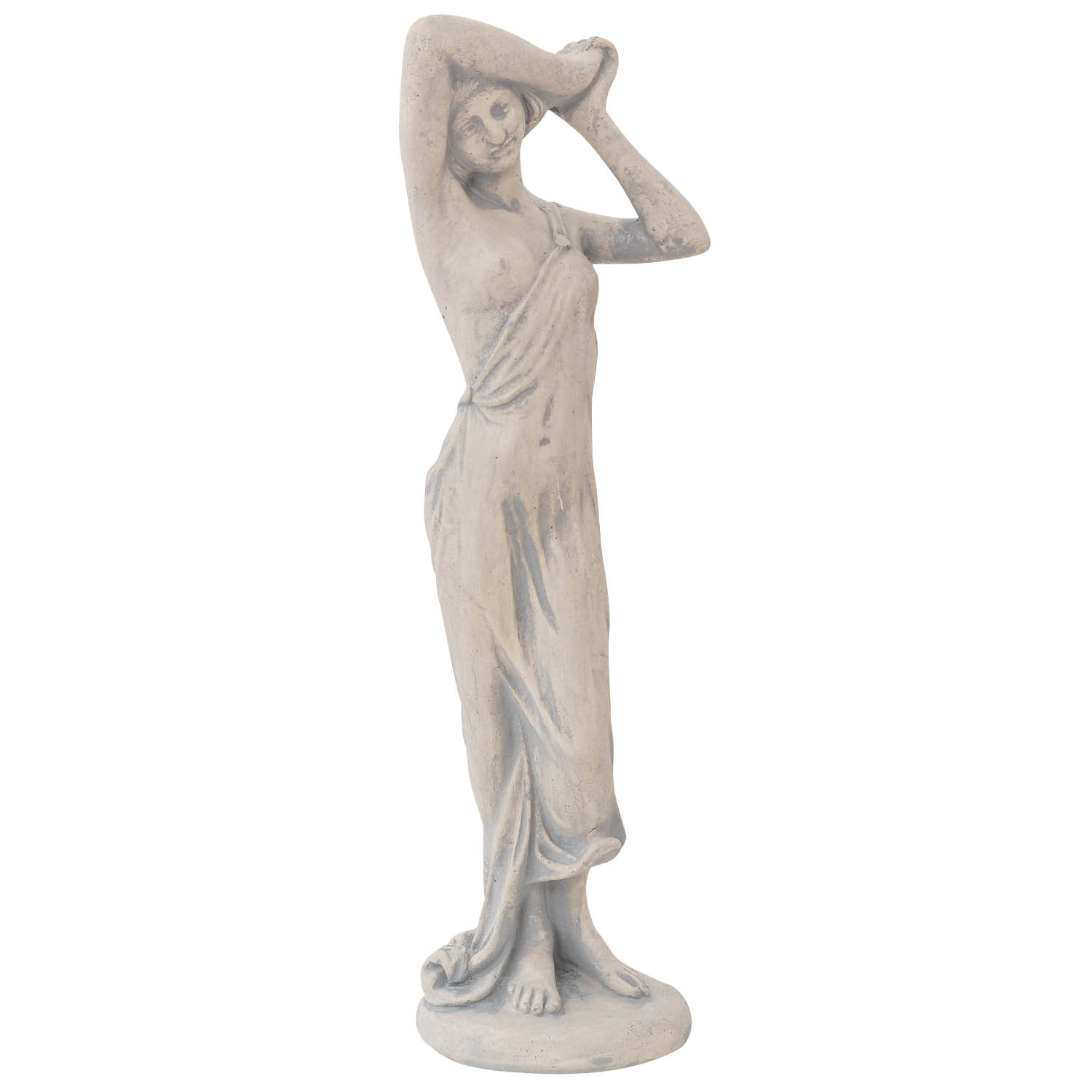 Skulptur Frau Erotika Figur Statue massiver Kunststein Art-Deco-Stil Dekoration