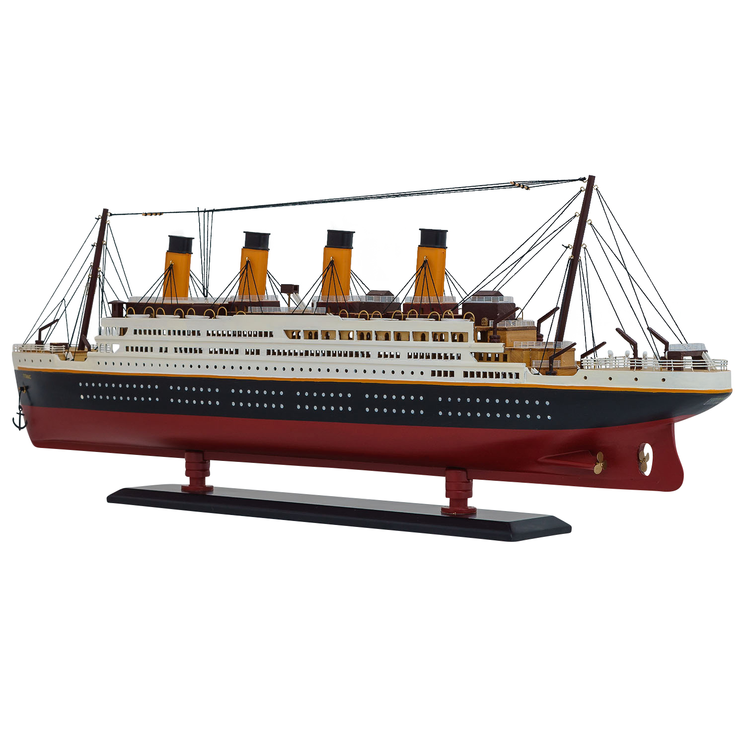 Modellschiff Titanic Schiff Holz 80cm Maritim Deko Antik-Stil kein Bausatz