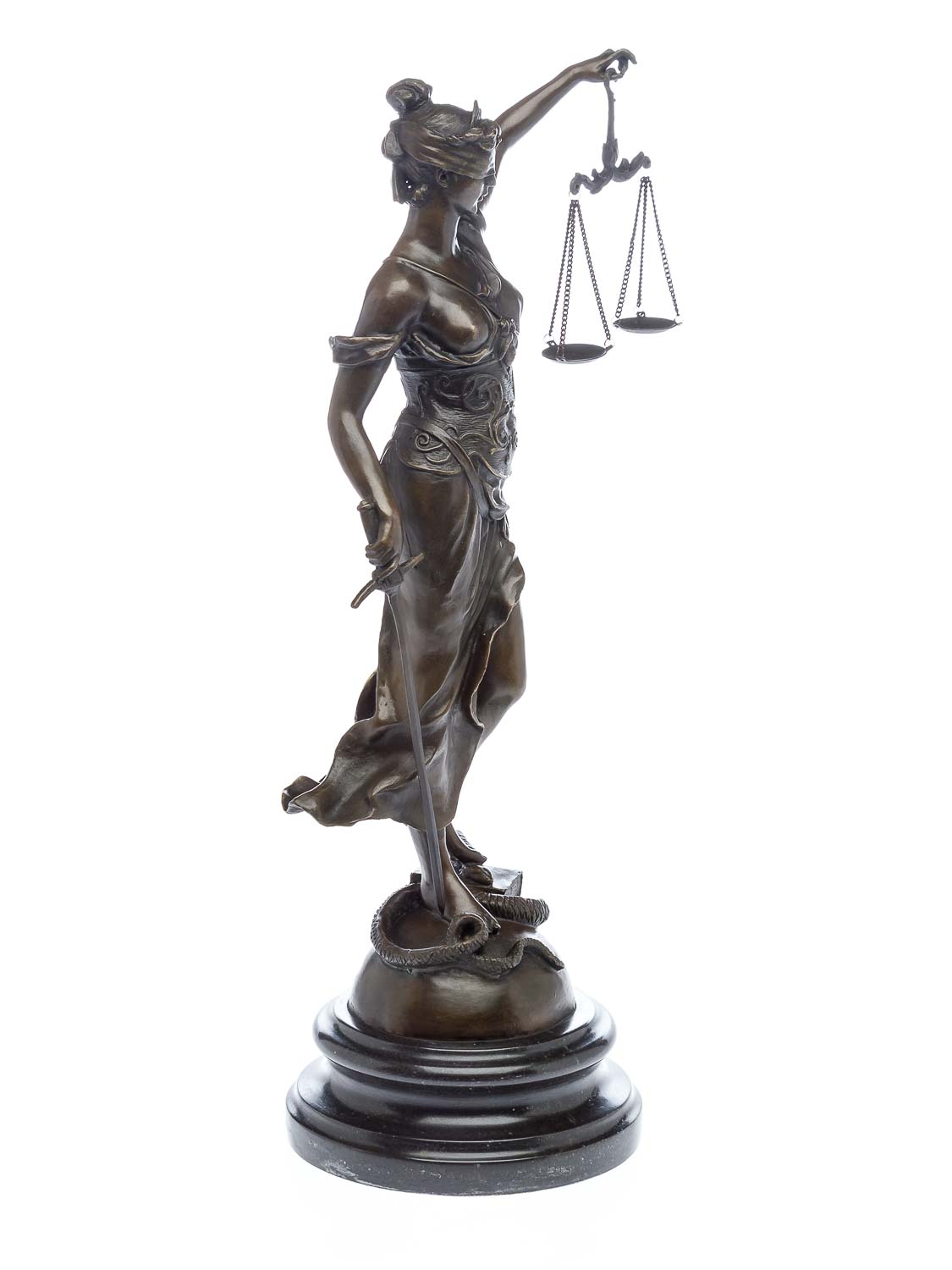 Bronzeskulptur Justitia Justizia Bronze Figur Skulptur 45cm sculpture justice