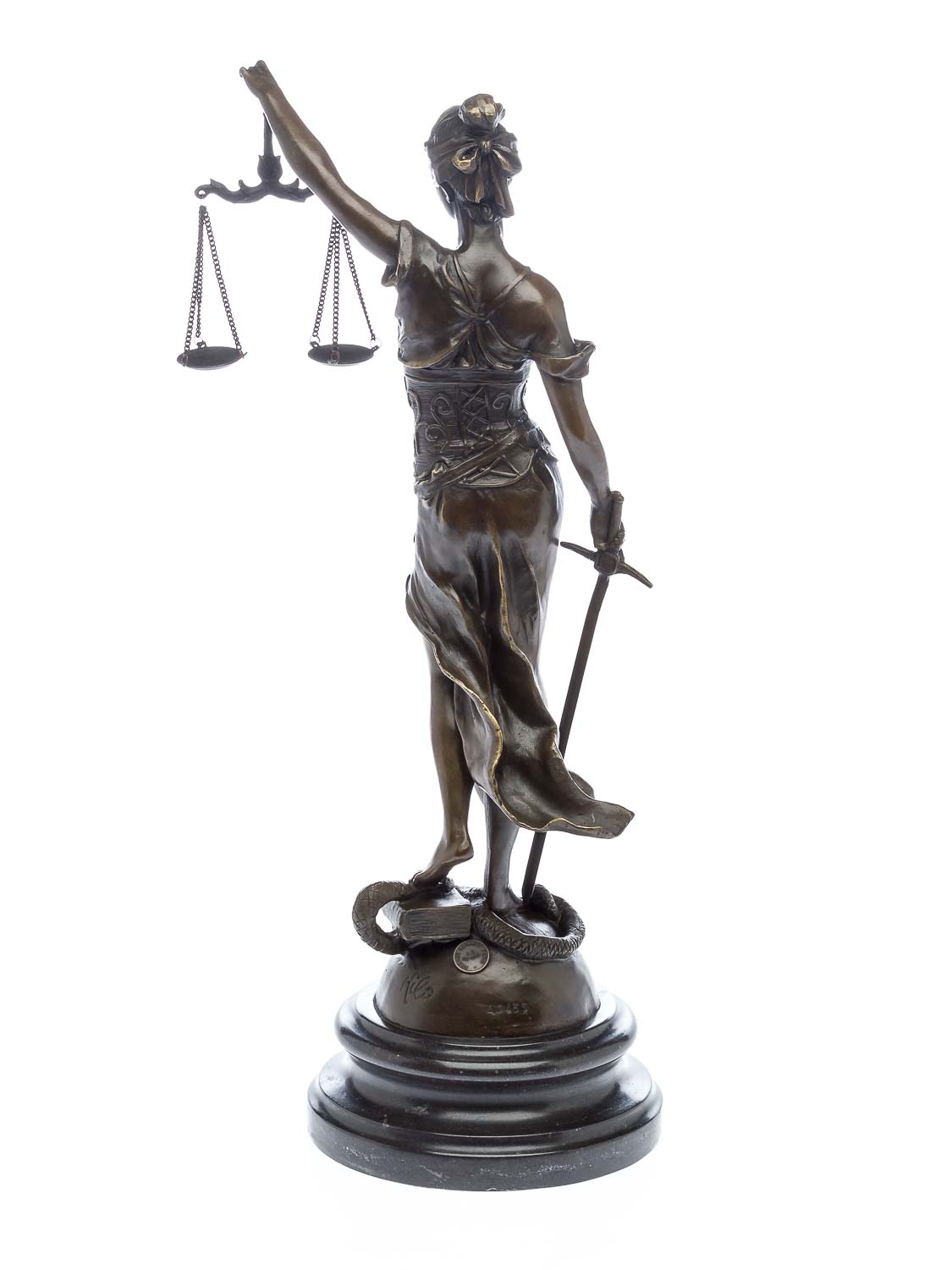 Bronzeskulptur Justitia Justizia Bronze Figur Skulptur 45cm sculpture justice